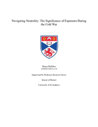 Research Essay - Navigating Neutrality: The Significance of Esperanto During the Cold War