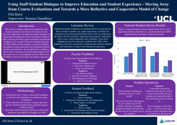 Using Staff-Student Dialogue to Improve Education and Student Experience - Moving Away from Course Evaluations and Towards a More Reflective and Cooperative Model of Change (Poster)