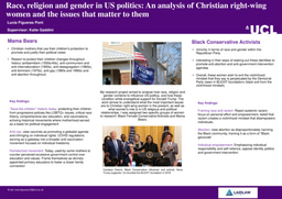 Race, religion and gender in US politics