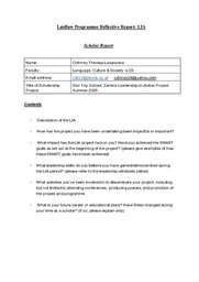 LIA Reflective Report. Zambia 2025