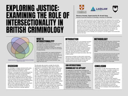 Research Poster - Exploring Justice: Examining the Role of Intersectionality in British Criminology