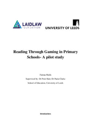 Reading Through Gaming in Primary School- My Research Report