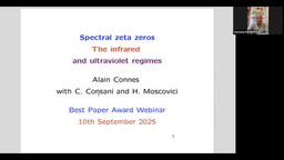 2025 AOFA Best Paper Award Webinar by Prof. Alain Connes