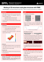 Research poster - Molding of 3D micro/nano scale glass structures with PDMS