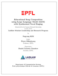 Reserach Report: Educational Song Compositionusing Large Language Model (LLM)with Synthesized Vocal Singing