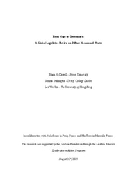 From Gaps to Governance: A Global Legislative Review on Diffuse Abandoned Waste