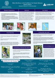 Black Resiliency in the Caribbean: Cat Island, Bahamas- Research Poster