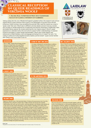 Research Poster: Many Crowns of Violets—Classical Reception in Queer Readings of Virginia Woolf