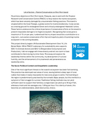 LiA reflection - Marine Conservation on Pom Pom