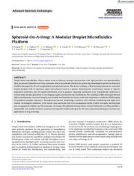 Spheroid-On-A-Drop: A Modular Droplet Microfluidics Platform
