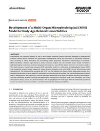 Development of a Multi‐Organ Microphysiological (MPS) Model to Study Age‐Related Comorbidities