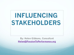 Influencing Stakeholders inc Power Analysis-HG