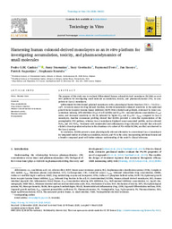 Harnessing human colonoid-derived monolayers as an in vitro platform for investigating accumulation, toxicity, and pharmacodynamics of small molecules