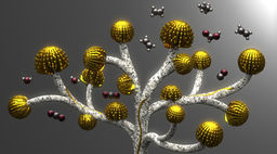 Copper nanoflowers bloom on perovskite artificial leaves for solar hydrocarbon synthesis