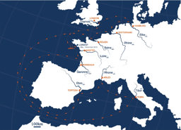 Source, fate and effects of plastic litters in the European land-sea continuum