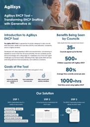 Agilisys EHCP Tool - Transforming EHCP Drafting with Generative AI