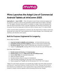 Mimo Adapt Launch Release