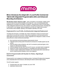 Debuting at ISE 2026: Meet the Sleek New Mimo Adapt-LBI Commercial Tablet