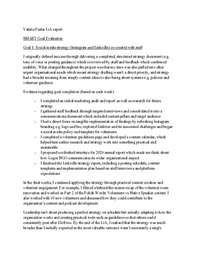 Logos NGO- Leadership in Action Report