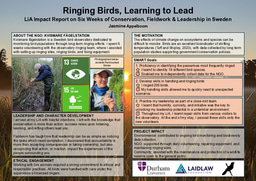 LiA Impact Report: Ringing Birds, Learning to Lead