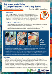 My LiA Project with Kwai Chung Hospital Patient Resource & Social Centre 