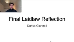 Final Reflection -- Laidlaw Journey
