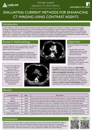 Research Poster: Evaluating Current Methods For Enhancing CT Imaging Using Contrast Agents