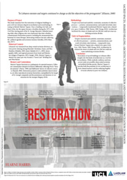 Academic poster: Sacred Spaces, Shared Healing:Architectual restoration and Community Reconciliation in Lebanon