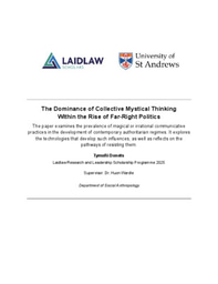 Research Essay 'The Dominance of Collective Mystical Thinking Within the Rise of Far-Right Politics'