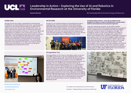 LiA Poster - Exploring the Use of AI and Robotics in Environmental Research at the University of Florida