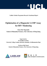 Report: Optimisation of a Diagnostic LAMP Assay  for HIV Monitoring