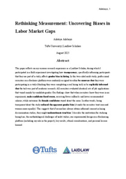 Rethinking Measurement : Uncovering Biases in Labor Market Gaps