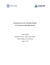 Reverberations Across Asia: The Partition of Palestine  & U.S. Investments in Indian Higher Education