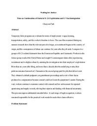 Waiting for Justice: Time as Continuation of Harm in H-2A Exploitation and U-visa Immigration
