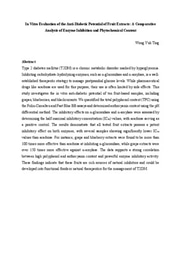 Report: In Vitro Evaluation of the Anti-Diabetic Potential of Fruit Extracts: A Comparative Analysis of Enzyme Inhibition and Phytochemical Content