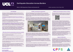 Earthquake Education Across Borders LiA POSTER