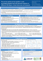 Research Poster: Pre-service and in-service teachers' vocal, psychophysiological and self-reported responses to different 360-degree virtual classroom environments
