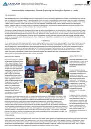 Research Project into Leeds Poetry: Poster