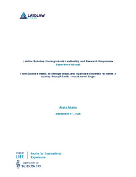 Laidlaw Expereince Abroad Essay