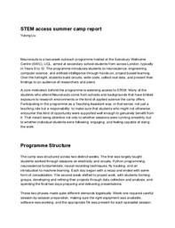 Neuronauts summer camp LiA report