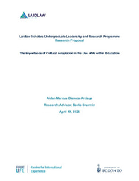 Project Outline: The Impact of Culture on Educational AI