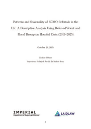Patterns and Seasonality of ECMO Referrals in the UK