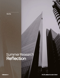 Research Reflection (Summer 1)