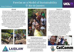 LIA Poster: Sustainability in Rio de Janeiro's Favelas