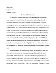 Leadership Essay
