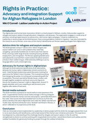 Rights in Practice: Advocacy and Integration Support for Afghan Refugees in London
