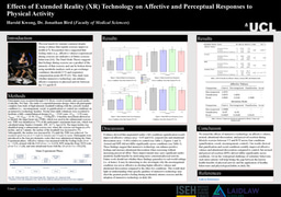 Effects of Immersive Technology on Affective Constructs during Physical Activity Poster