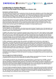 LiA Report: Leadership in Healthcare Systems