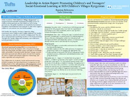Leadership in Action Poster: Promoting Children’s and Teenagers’ Social-Emotional Learning at SOS Children’s Villages Kyrgyzstan