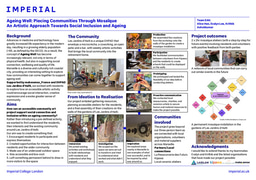 Ageing Well: Piecing Communities Through Mosaïque